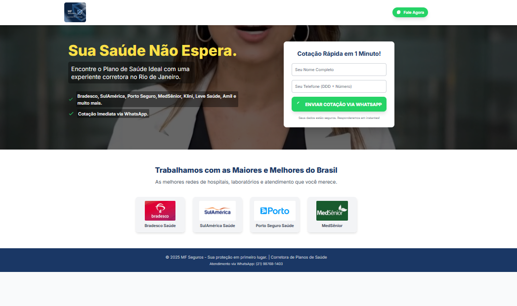Site da Corretora de Seguros
